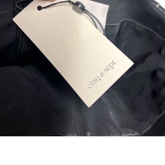 Cinq a Sept Ali Skirt Midi Length Seamed Black White Size‎ 2 - Picture 10 of 14